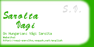 sarolta vagi business card
